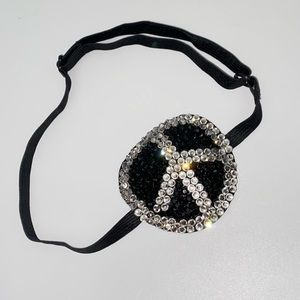 Peace Luxury Crystal Medical Eye Patch Cover Up